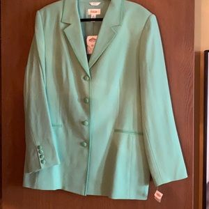 Talbots Stretch Green Blazer